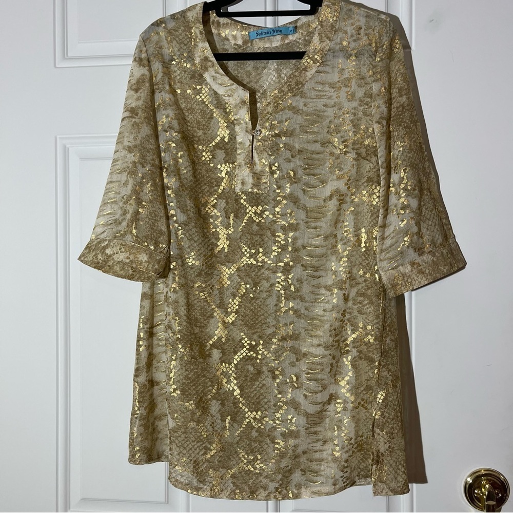 Solitaire Swim Coverup, Size Small